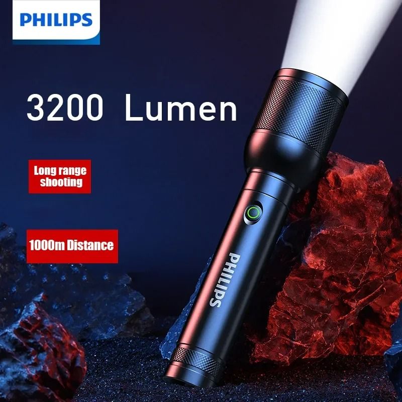 3200 Lumen LED Flashlight With Long Range Beam And Stepless Zoom 1