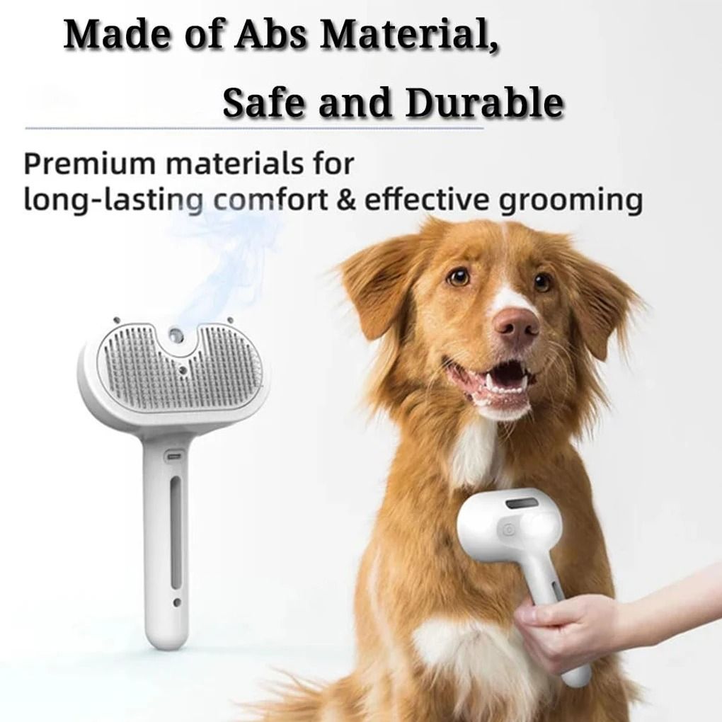 Steam Spray Pet Grooming Brush for Dogs and Cats
