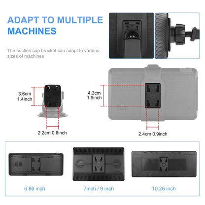 Car Radio Expansion Bracket Holder With Strong Suction Cup 1