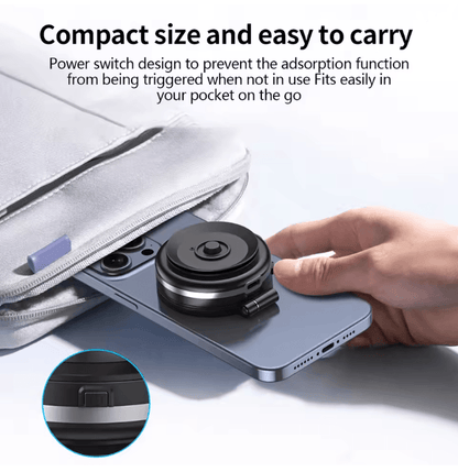 Magnetic Car Phone Holder With Strong Vacuum Suction And 360 Degree Rotation 1