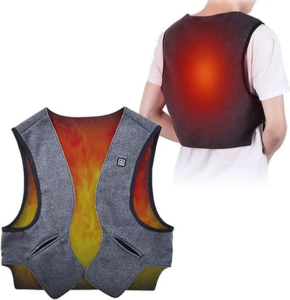 Graphene Heated Vest Electric Jacket for Men Winter USB Heated Coat