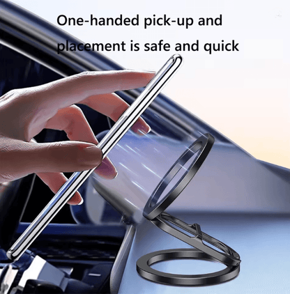 Double Sided Magnetic Phone Stand With MagSafe Ring Holder And Kickstand 2