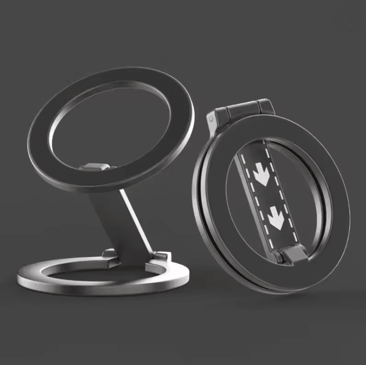 Double Sided Magnetic Phone Ring Holder With MagSafe Kickstand And Grip 4