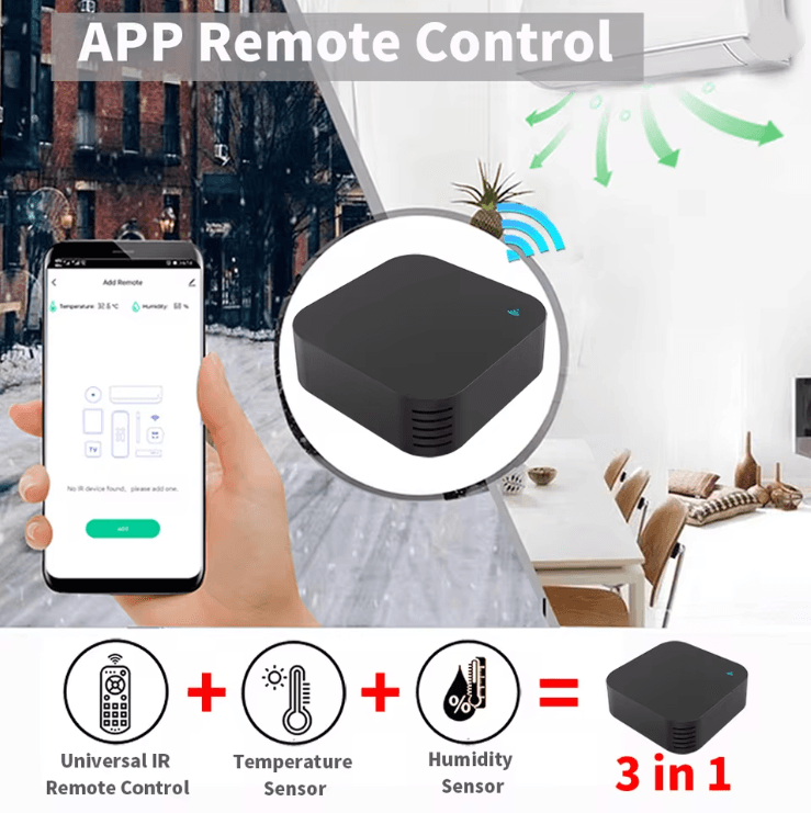 Smart IR Remote Control With Temperature And Humidity Sensor 1