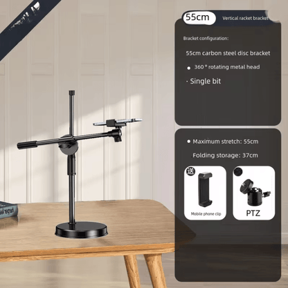 Overhead Tripod With Ring Light And Phone Holder For Photography And Video 3