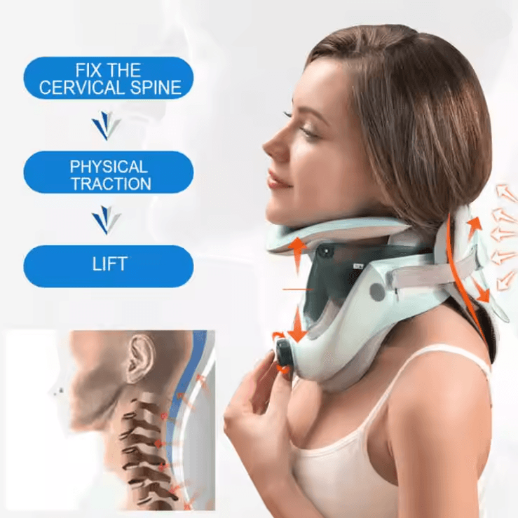 Adjustable Cervical Neck Traction Device For Spine Alignment And Pain Relief 3