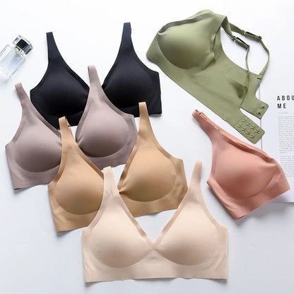 Seamless Wireless Bra For Women Adjustable Padded Bralette 5