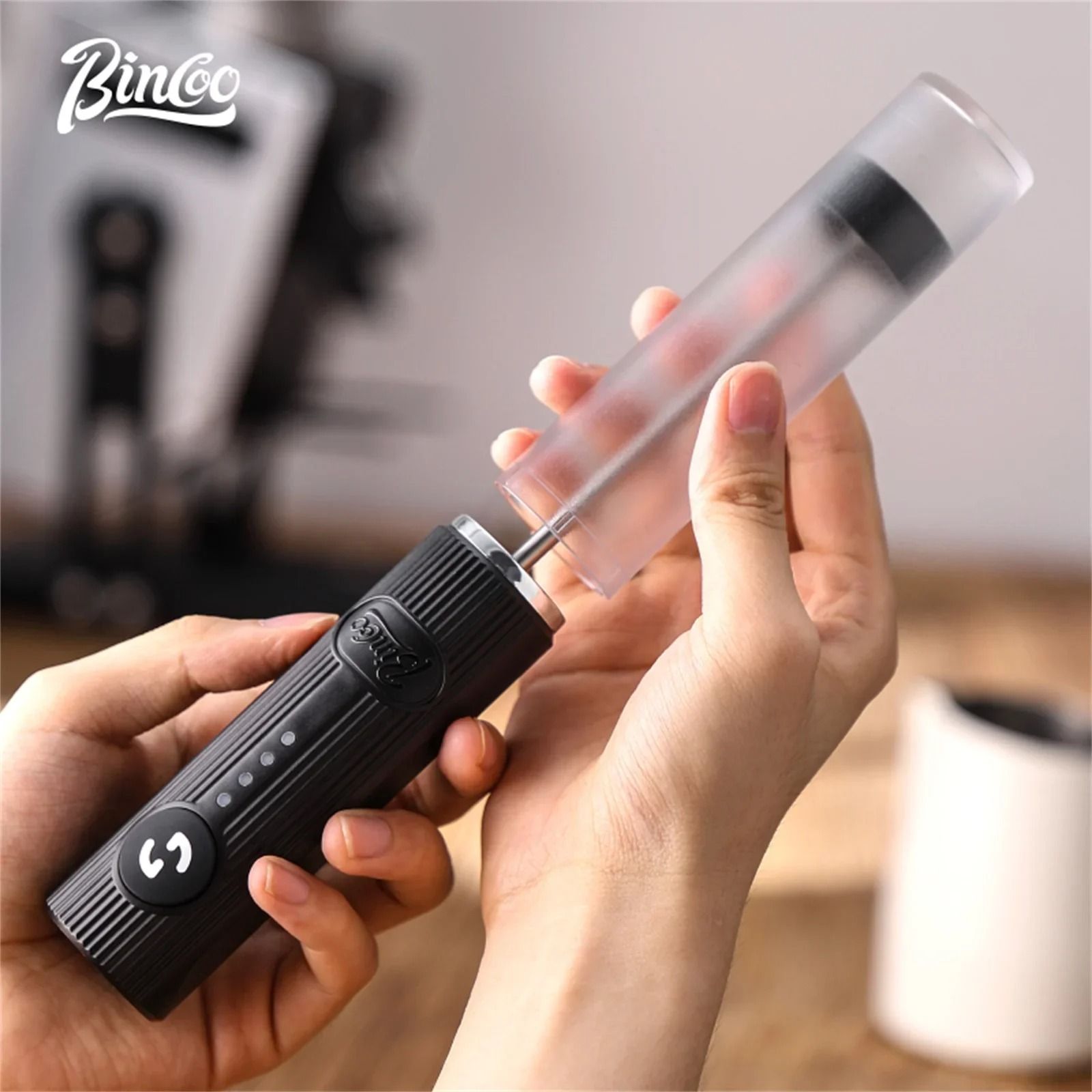 Mini Electric Milk Frother USB Handheld Coffee Whisk Mixer