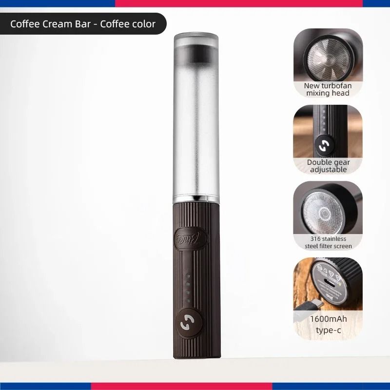 Mini Electric Milk Frother USB Handheld Coffee Whisk Mixer 9