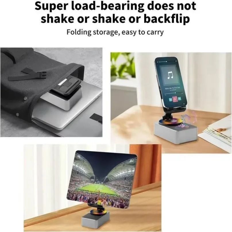 Wireless Bluetooth Speaker With Phone Holder And Power Bank 4