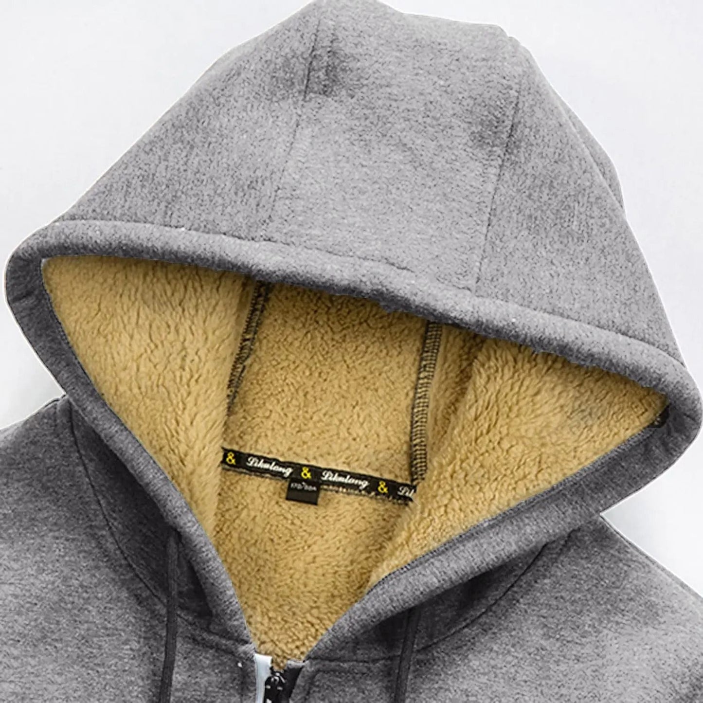 Mens Zip Up Fleece Hoodie Jacket Casual Winter Streetwear 4