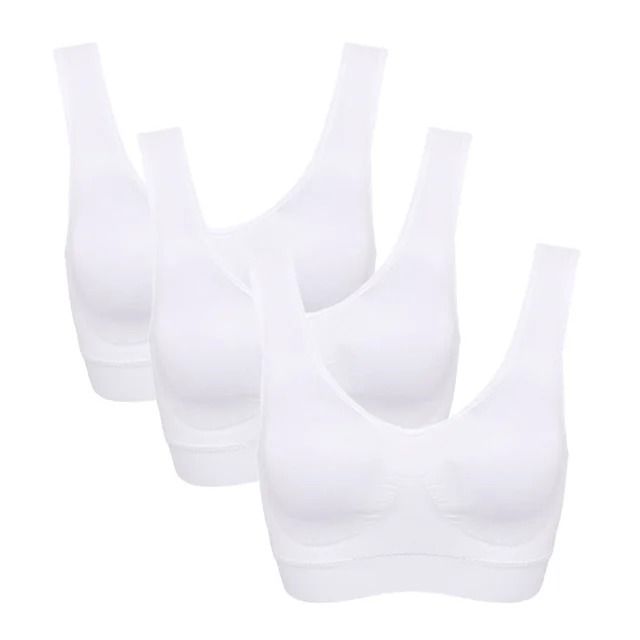 Plus Size Seamless Sports Bra Set With Pads Wireless Comfort Fit 17
