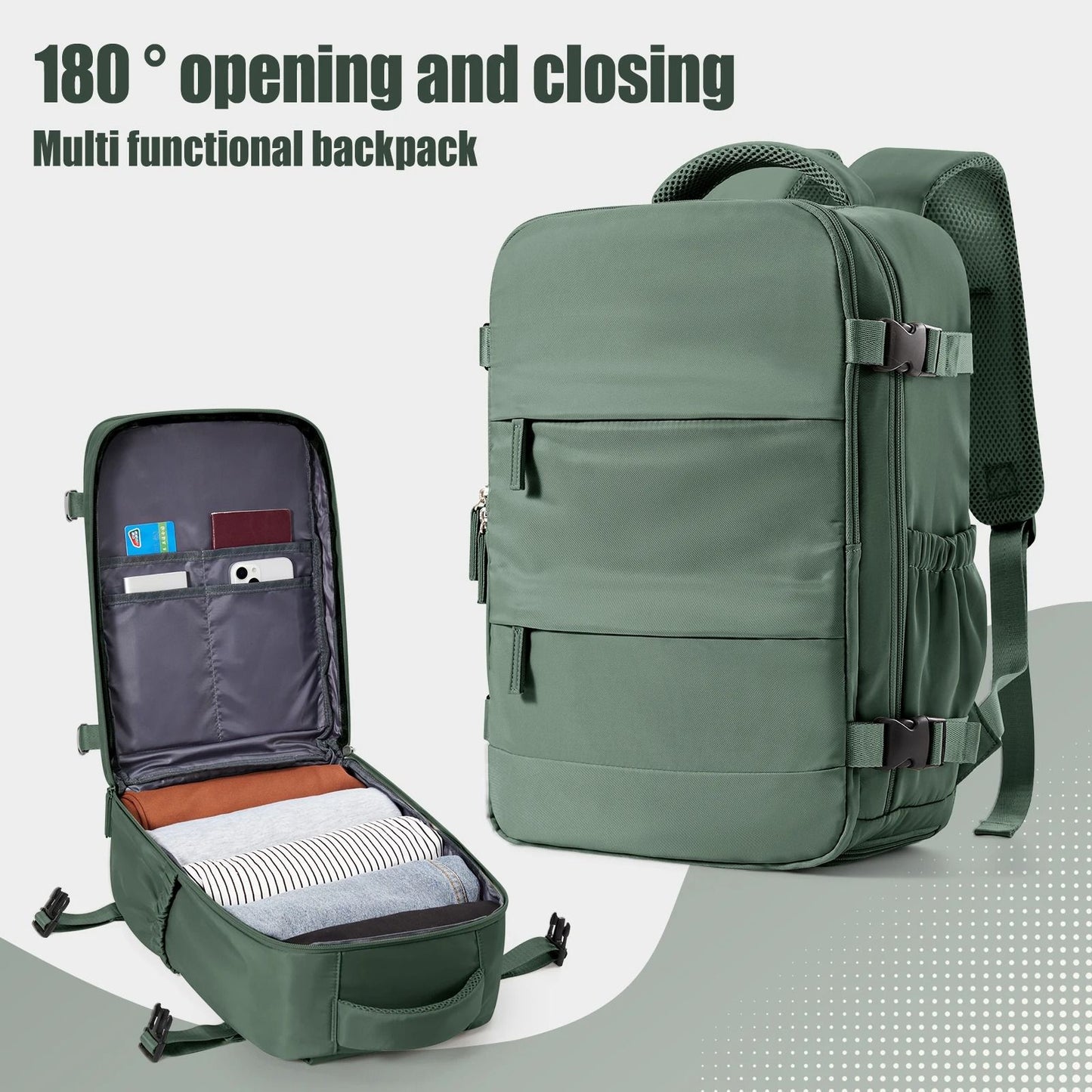 Travel Cabin Backpack Lightweight Carry On Hand Luggage Bag