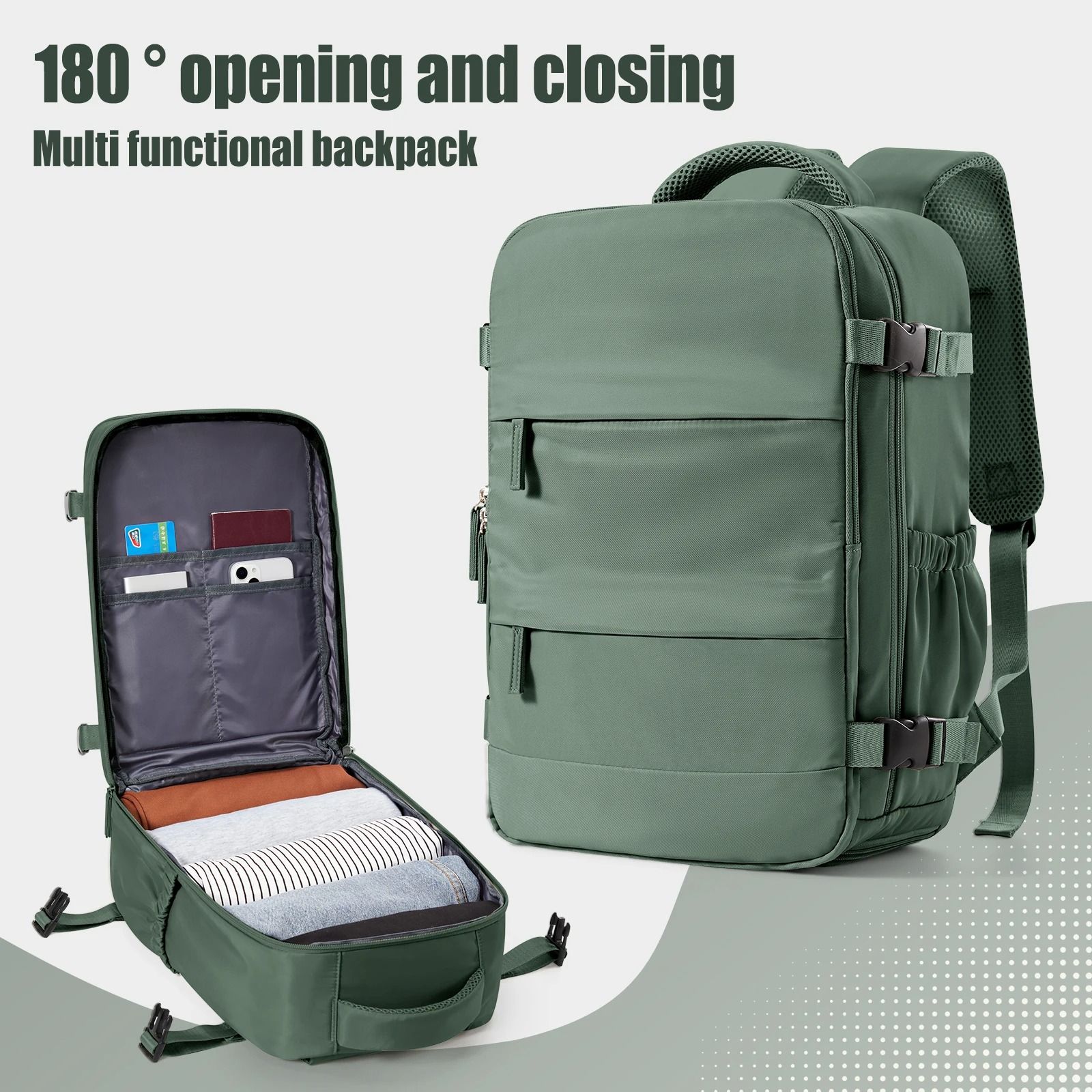 Travel Cabin Backpack Lightweight Carry On Hand Luggage Bag