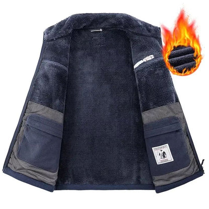 Mens Winter Fleece Jacket  Thicken Warm Outdoor Hiking  Camping Coat 3