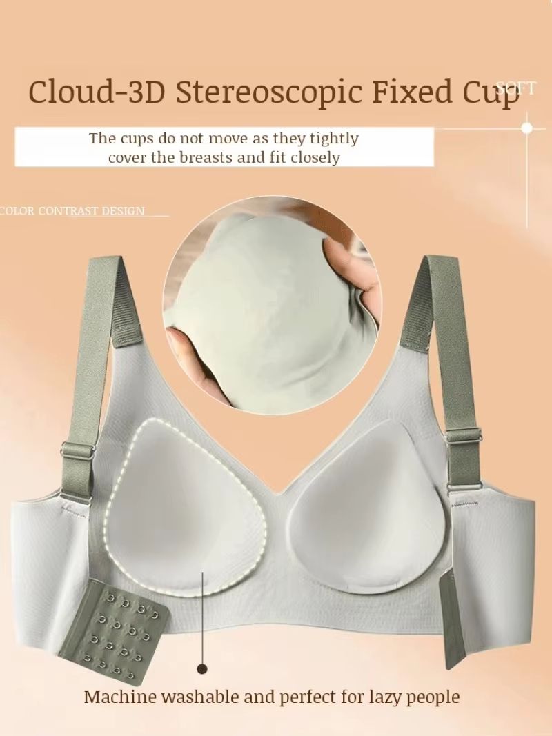 Seamless Wireless PushUp Bra With Soft Support And Lift 3