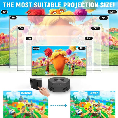 Mini Home Theater Projector With 180 Flexible Angle And 1080P Support 4