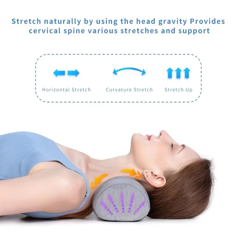 Memory Foam Cervical Neck Pillow  Small Neck Support For Pain Relief 2