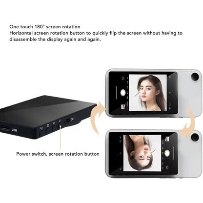 Wireless Phone Selfie Monitor With Magnetic Mount  Rear Camera  Vlog Screen 2