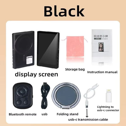 Wireless Phone Selfie Monitor With Magnetic Mount  Rear Camera  Vlog Screen 7