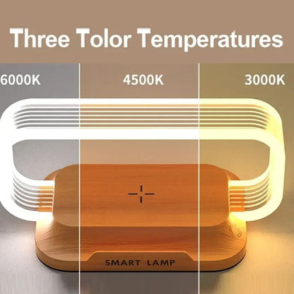 LED Night Light Wireless Charger Stand With Fast Charging Dock For IPhone Samsung And Xiaomi 2