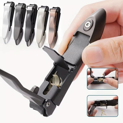 Stainless Steel Nail Clippers – Sharp Edge Fingernail & Thick Toenail Trimmer