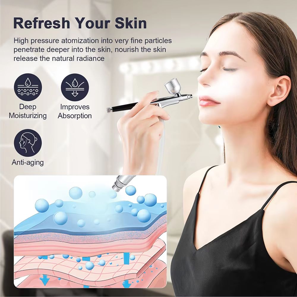 2in1 Diamond Microdermabrasion Machine With Hydrating Sprayer  Deep Facial Cleaning  Blackhead Remo 1
