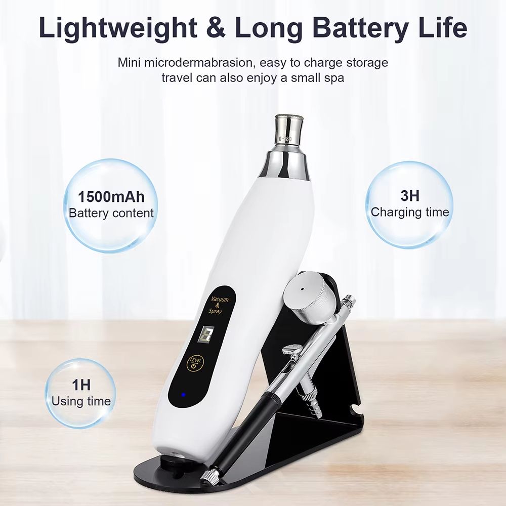 2in1 Diamond Microdermabrasion Machine With Hydrating Sprayer  Deep Facial Cleaning  Blackhead Remo 3