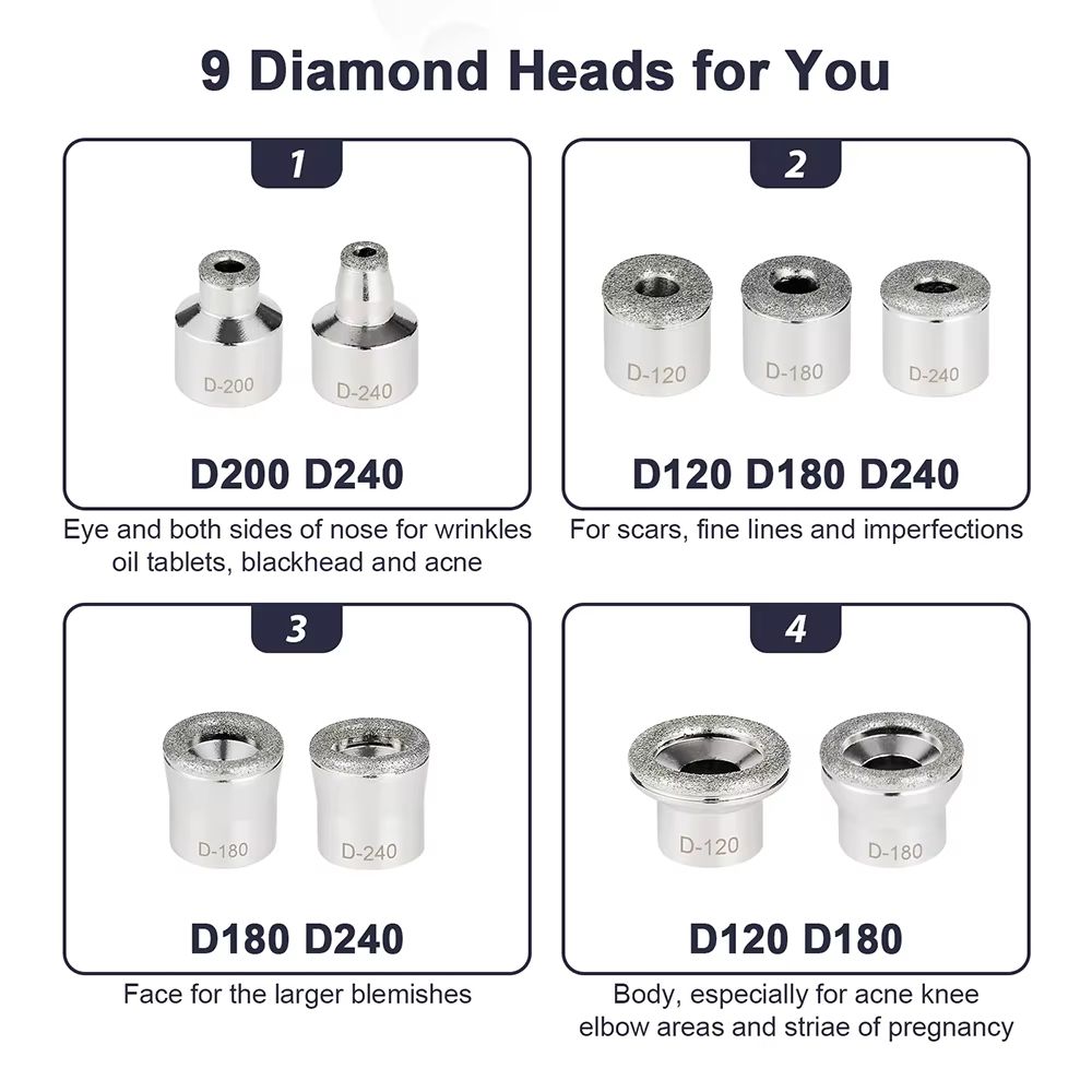 2in1 Diamond Microdermabrasion Machine With Hydrating Sprayer  Deep Facial Cleaning  Blackhead Remo 4