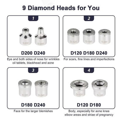 2in1 Diamond Microdermabrasion Machine With Hydrating Sprayer  Deep Facial Cleaning  Blackhead Remo 4