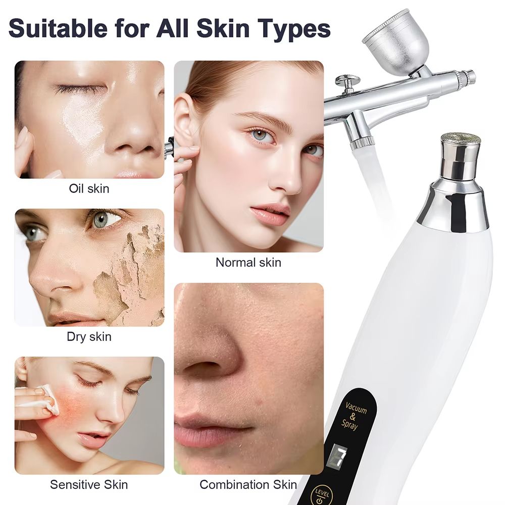 2in1 Diamond Microdermabrasion Machine With Hydrating Sprayer  Deep Facial Cleaning  Blackhead Remo 5
