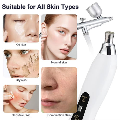 2in1 Diamond Microdermabrasion Machine With Hydrating Sprayer  Deep Facial Cleaning  Blackhead Remo 5