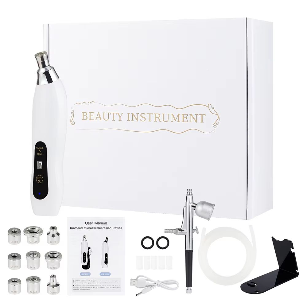 2in1 Diamond Microdermabrasion Machine With Hydrating Sprayer  Deep Facial Cleaning  Blackhead Remo 6