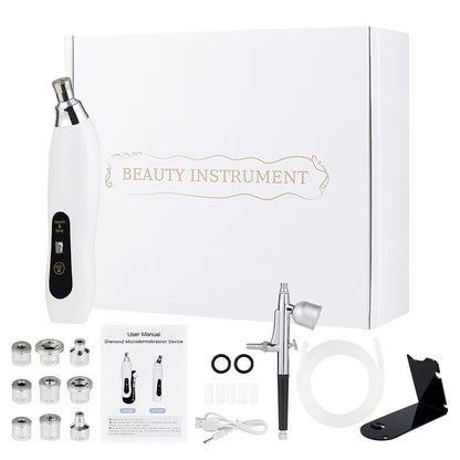 2in1 Diamond Microdermabrasion Machine With Hydrating Sprayer  Deep Facial Cleaning  Blackhead Remo 6