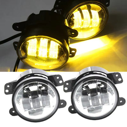 4Inch Amber LED Fog Lights  60W OffRoad Lamps For Jeep Wrangler 19972018 JK TJ LJ 1