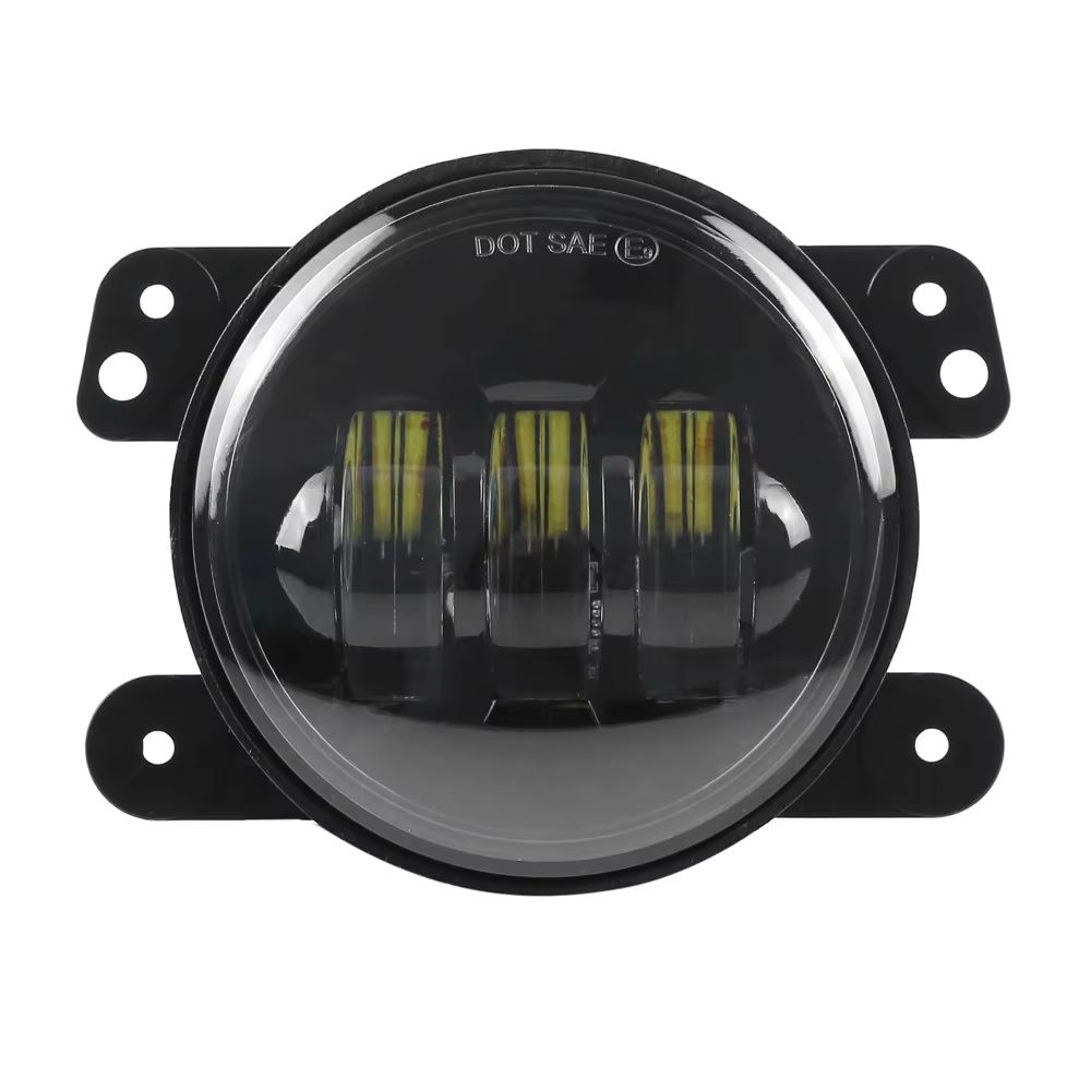 4Inch Amber LED Fog Lights  60W OffRoad Lamps For Jeep Wrangler 19972018 JK TJ LJ 3