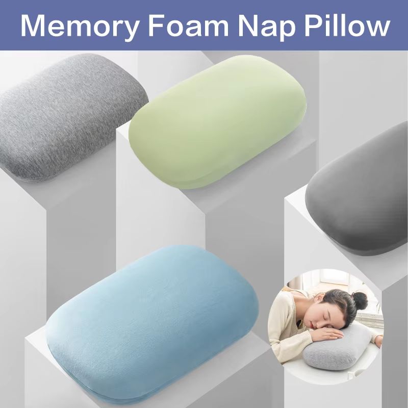 Memory Foam Travel Neck Pillow – Slow Rebound Cervical Support & Nap Cushion