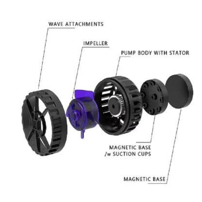 ZKSJ Mini Aquarium Wave Maker  Slim Circulation Pump With 3 Wave Patterns 5