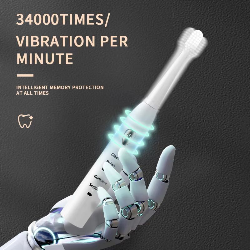 Jianpai Sonic Electric Toothbrush  5 Modes USB Rechargeable  Waterproof 2