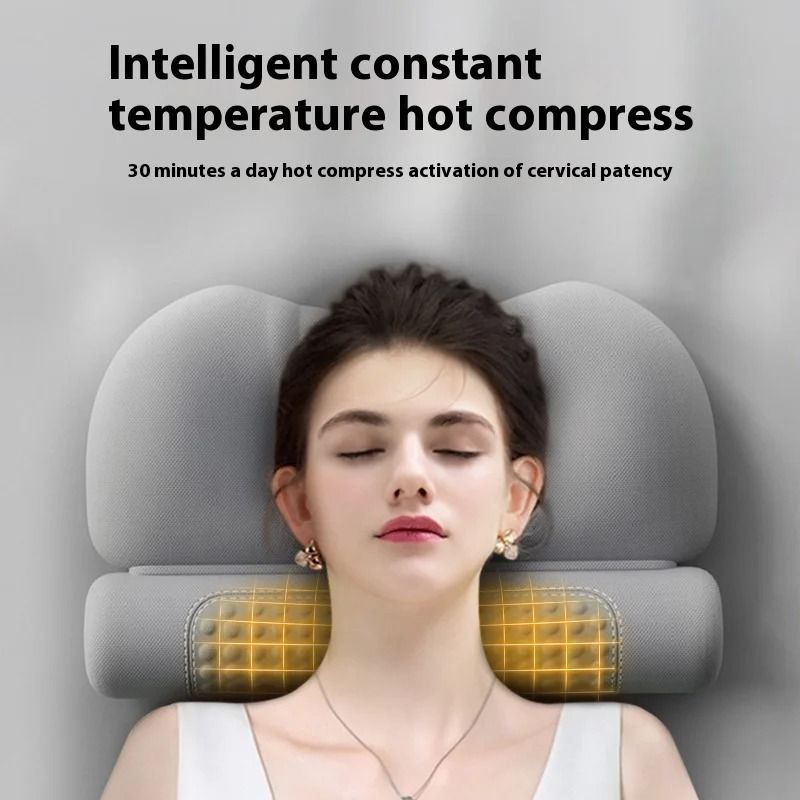 Upgraded Wormwood Hot Compress Cervical Pillow For Neck Heat Therapy Sleep Support 1