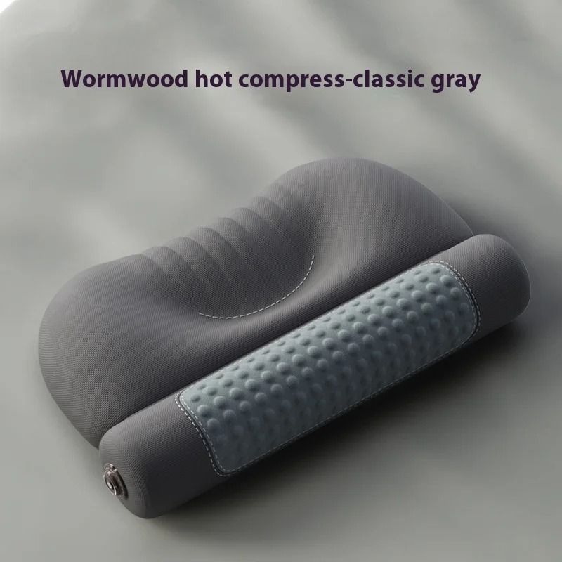 Upgraded Wormwood Hot Compress Cervical Pillow For Neck Heat Therapy Sleep Support 6