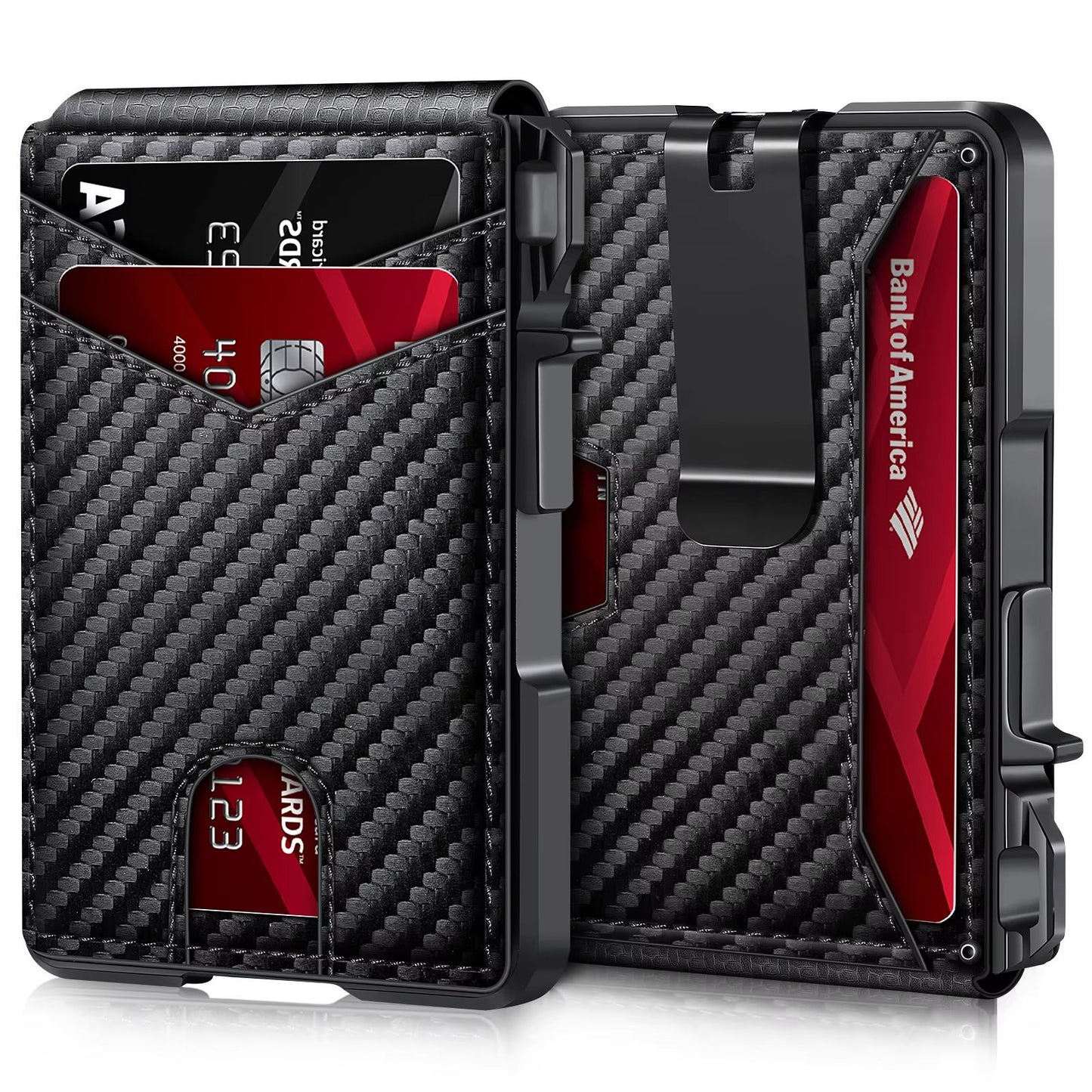 Tactical RFID Blocking Wallet  Minimalist Metal Bifold For Men With Gift Box 7