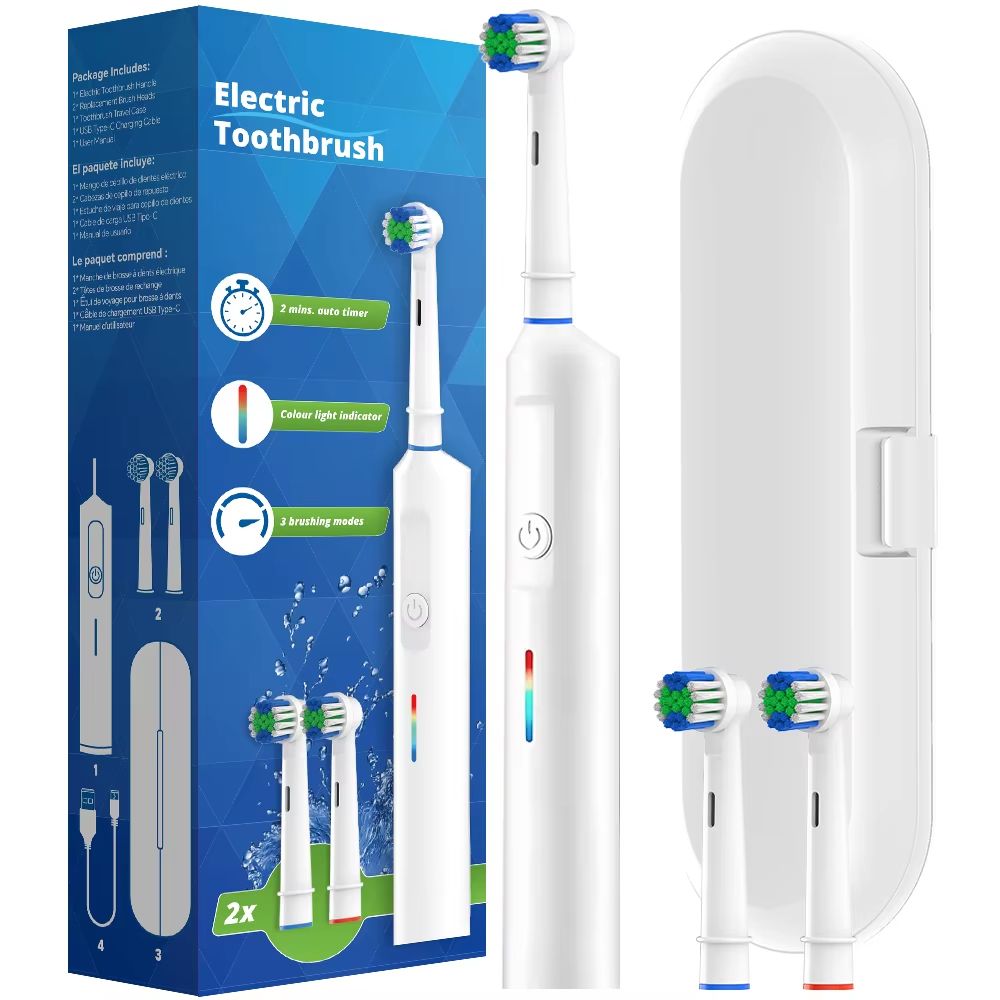 Rechargeable Electric Rotary Toothbrush  Compatible With OralB Brush Heads 7