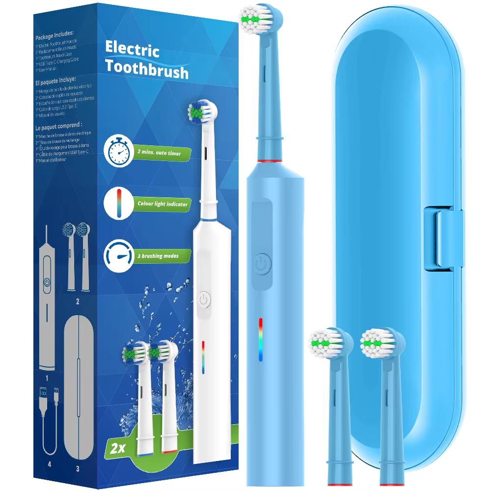 Rechargeable Electric Rotary Toothbrush  Compatible With OralB Brush Heads 8