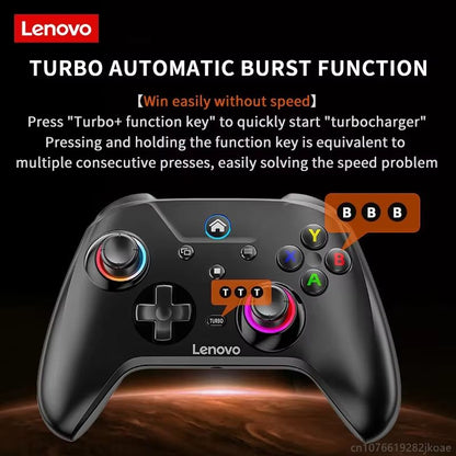 Lenovo S02 Wireless Controller  Bluetooth Gamepad With Dual Vibration  SixAxis Motion 5