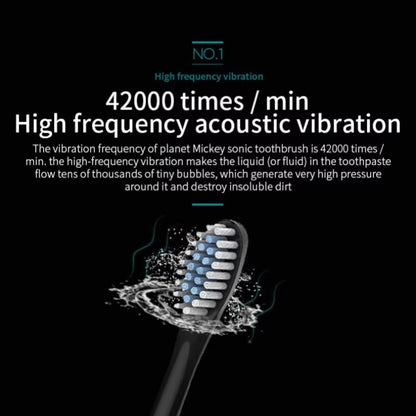 Universal Automatic Electric Toothbrush  SixSpeed Rechargeable With Soft Bristles For Adults  Child 4