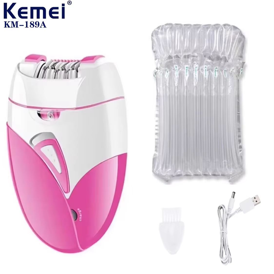 Kemei Womens Electric Epilator  2Speed Hair Remover For Face Body  Bikini 6
