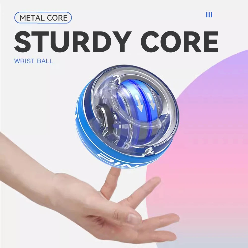 Self-Starting Wrist Strength Ball Device, Wrist Gyro Ball Power Trainer Ball, Forearm Exerciser Strengthen Arms Fingers