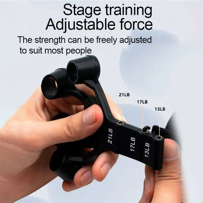 Portable Hand Exercise Tool, Adjustable Non Slip Finger Trainer, 5 Finger Grip Strengthener for Basketball