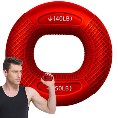Hand Muscle Strengthener Ring, Silicone Finger Gripper, Wrist Finger Trainer for Exercise